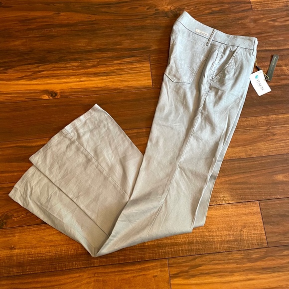 Level 99 Tanya High Rise Linen Pant 34 inseam Sky Blue - Picture 4 of 14